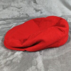 Pendleton Flat Cap Medium Red Wool Made In USA Vintage Driving Hat Newsboy